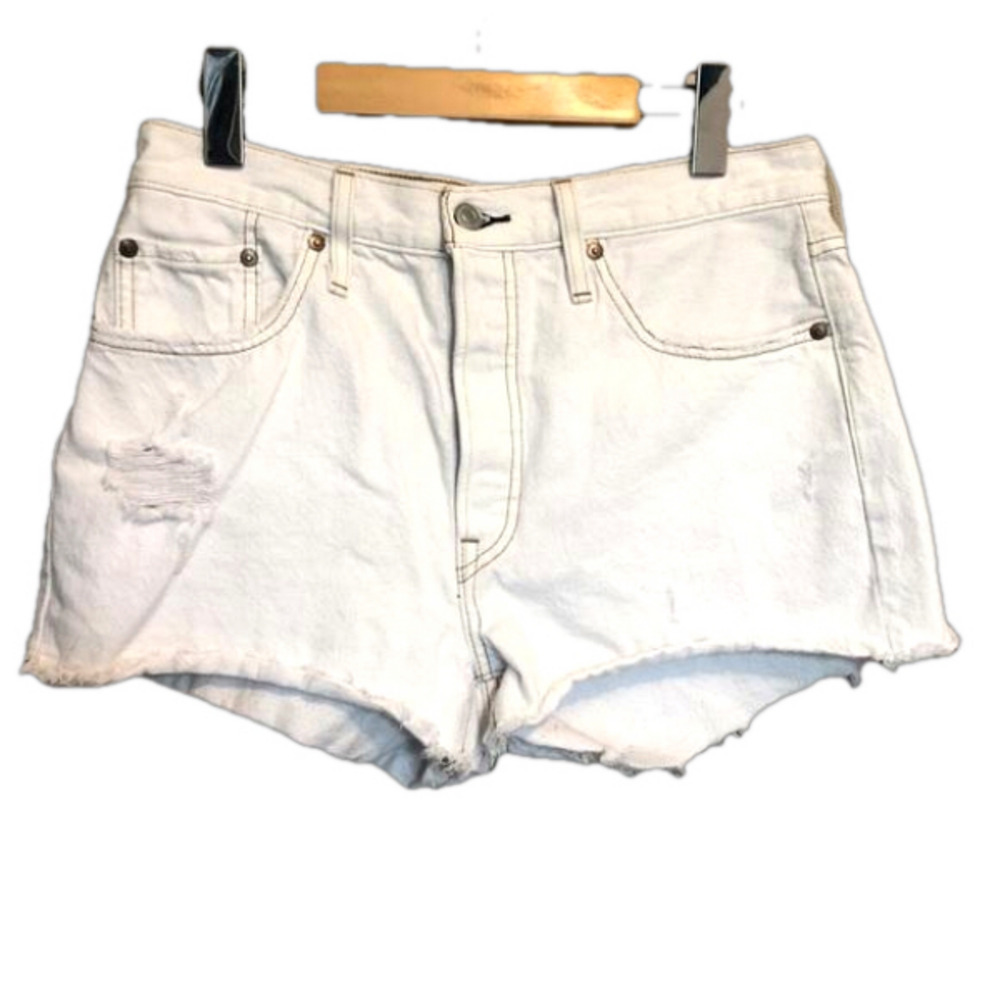 Levi’s Premium Denim High Waist Cutoff Jean Shorts Size 29